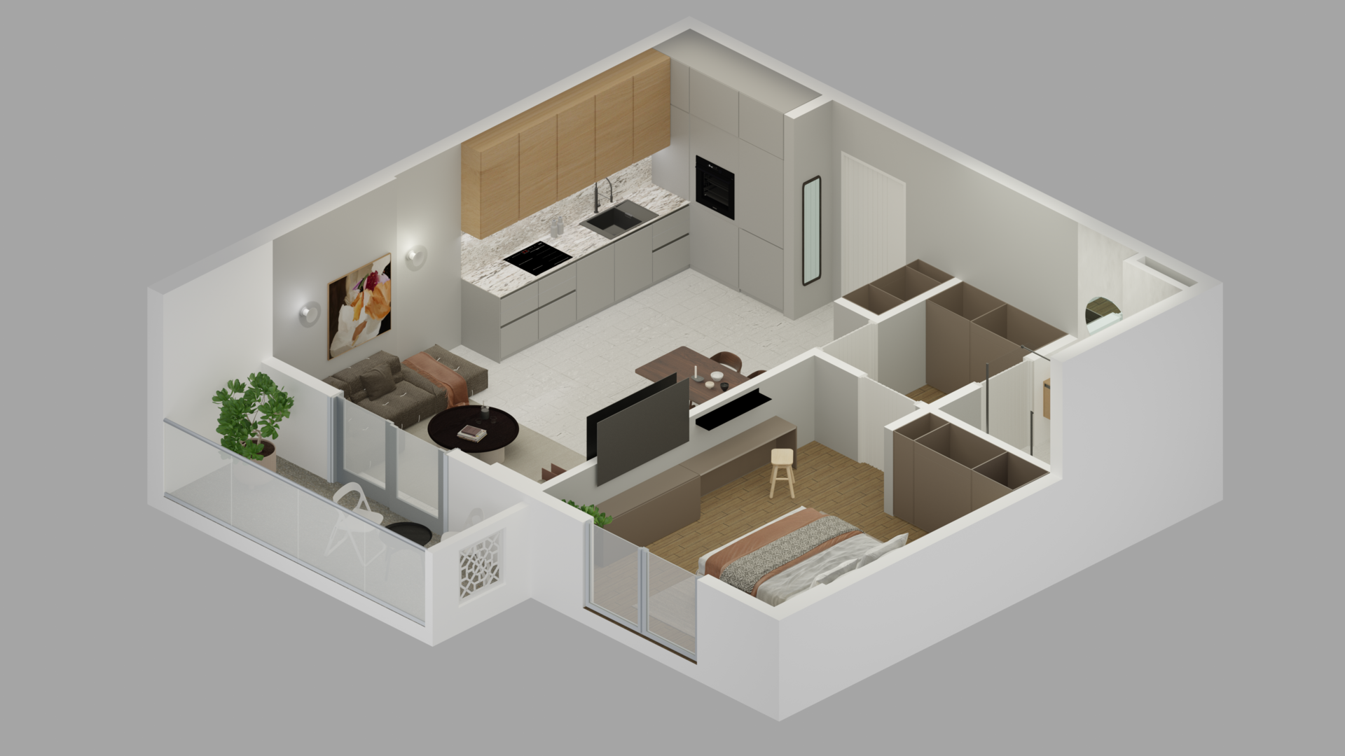 Luxurious 1-Bedroom Apartment in Bjeliši, Bar 8