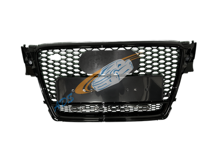 Grotelės Juoda Su Quattro RS4 Look Audi A4 B8 2008 - 2011