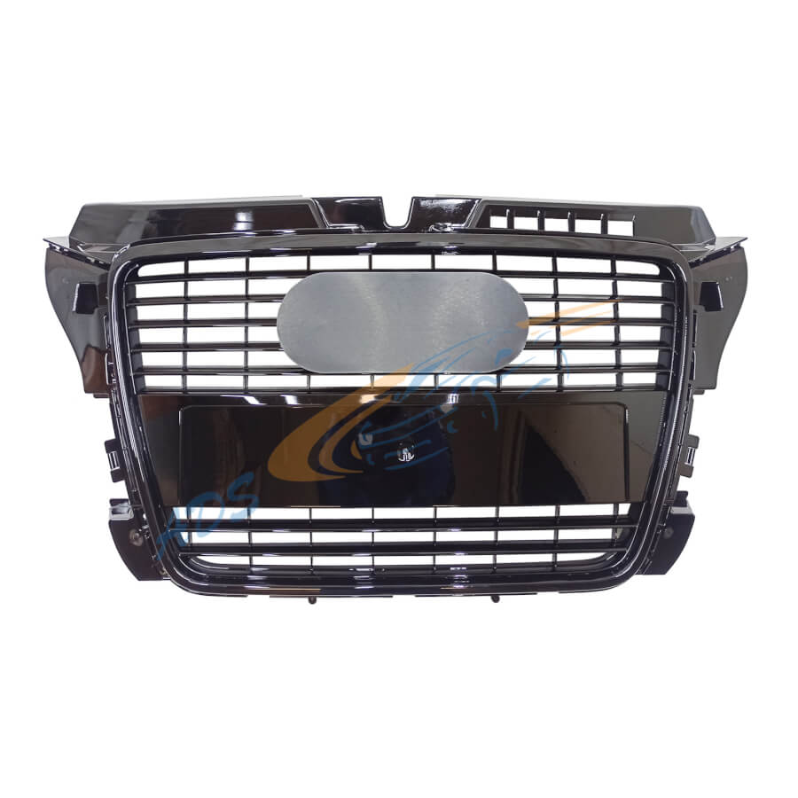 Grotelės juodos Audi A3 8P 2008 - 2011