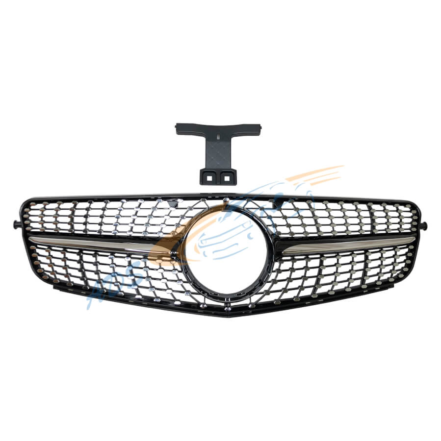 Grotelės Deimantinės Juoda Mercedes-Benz C Class W204 2007 - 2013