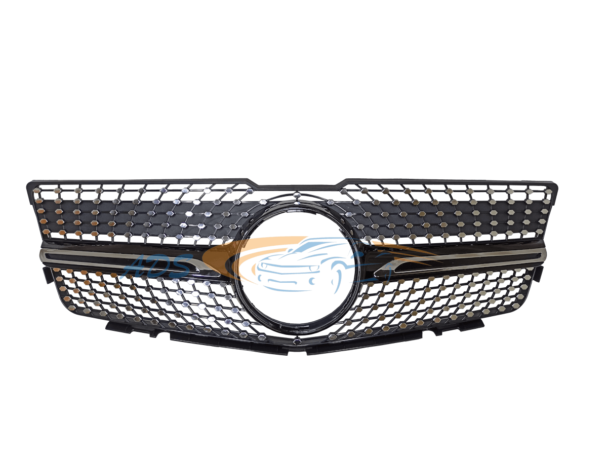 Grotelės Deimantinės Juoda Mercedes-Benz GLK X204 2008 - 2012