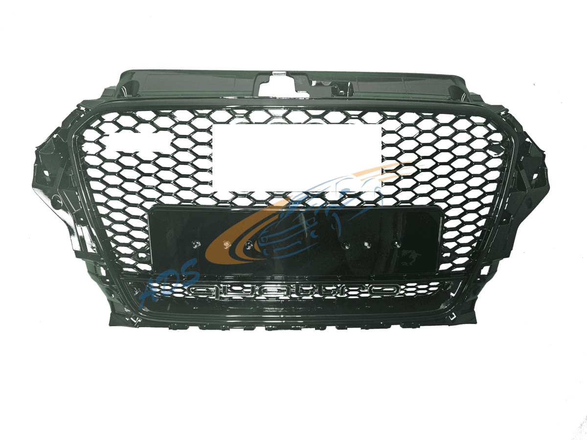 Grotelės RS3 Look Juoda Quattro Audi A3 8V 2012 - 2015