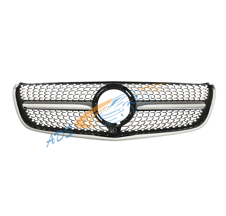 Grotelės Deimantinės AMG Line Juoda Mercedes-Benz V-Class W447 2019 - 2023