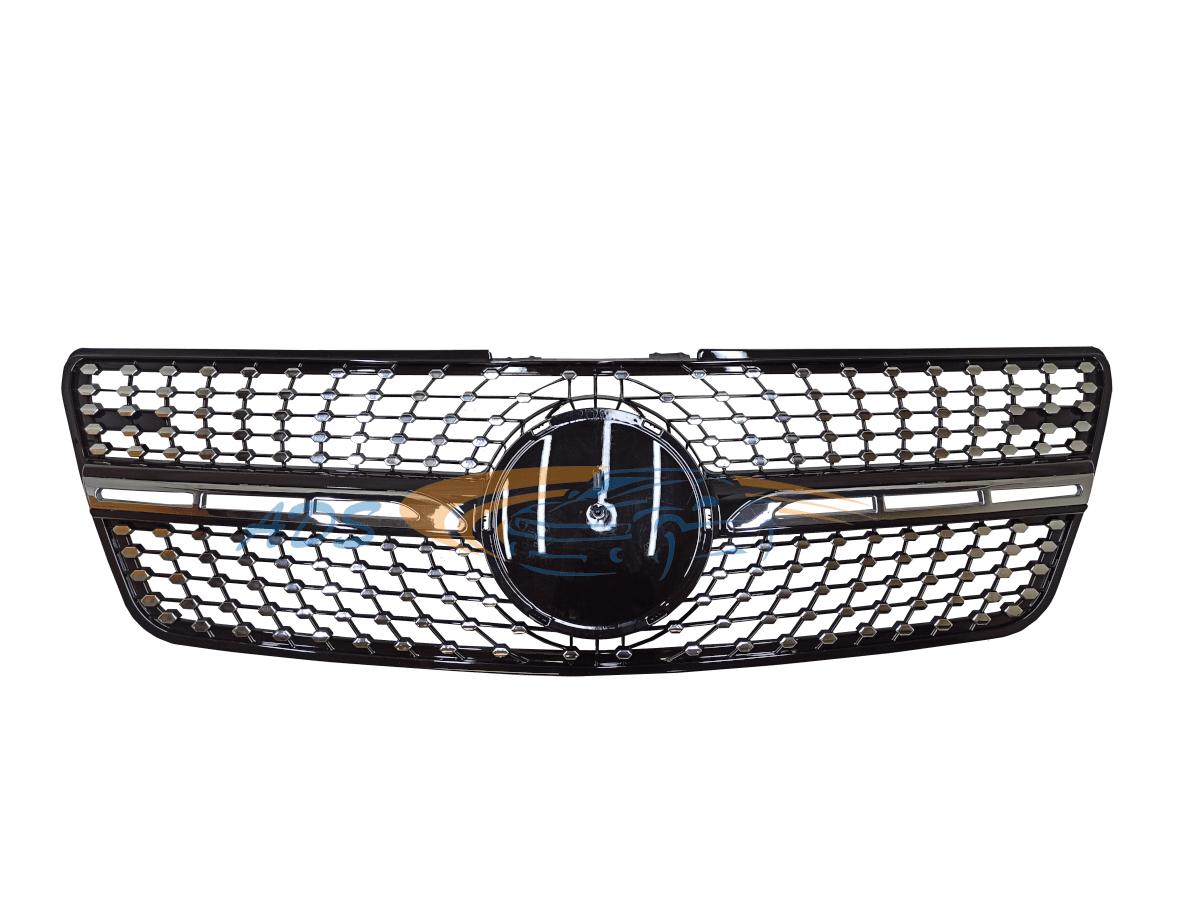 Deimantinės grotelės Juoda Facelift Mercedes-Benz ML W164 2009 - 2011