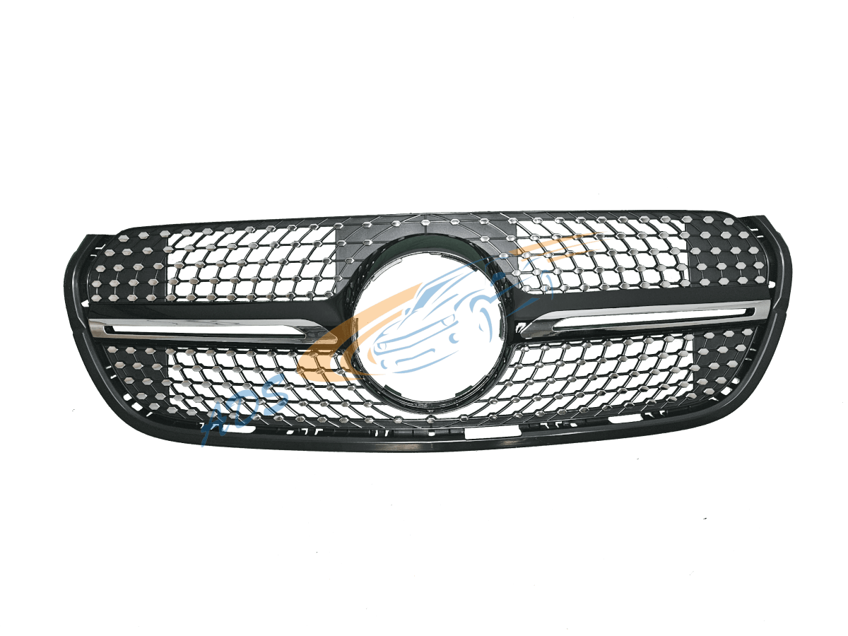Grotelės Deimantinės Juoda Mercedes-Benz X Class W470 2018 - 2021