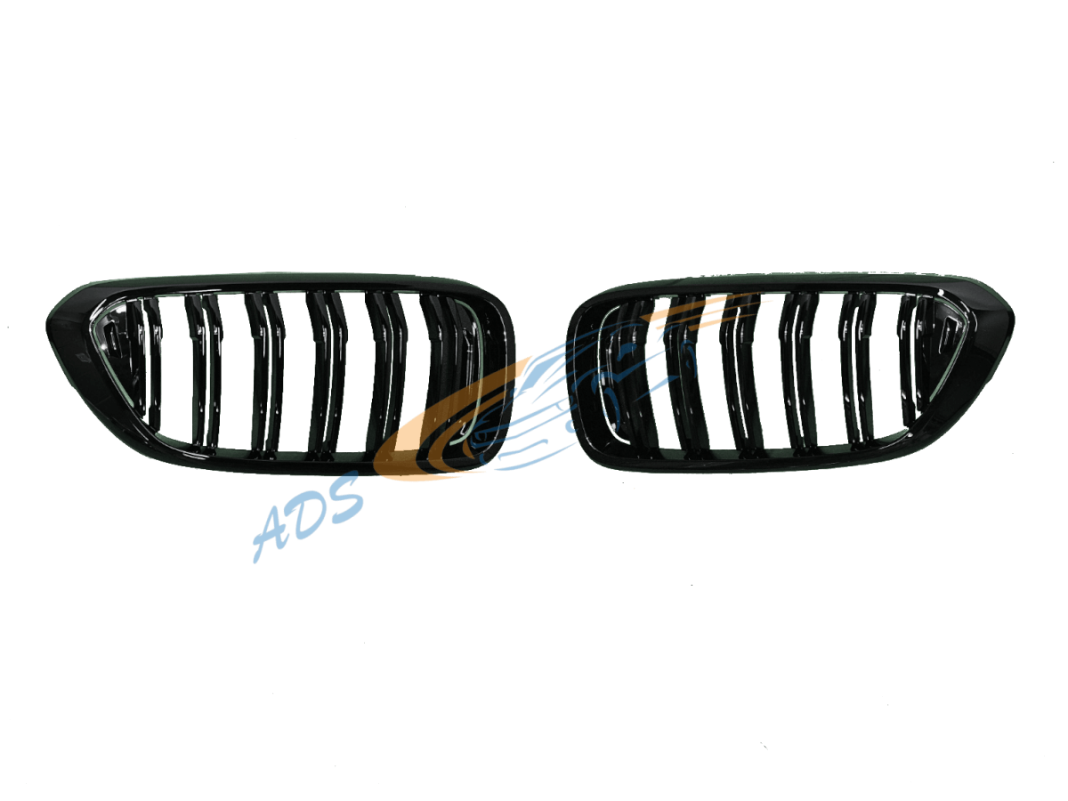 Grotelės Dvigubos Juoda BMW 6-Series GT G32 2017 - 2020