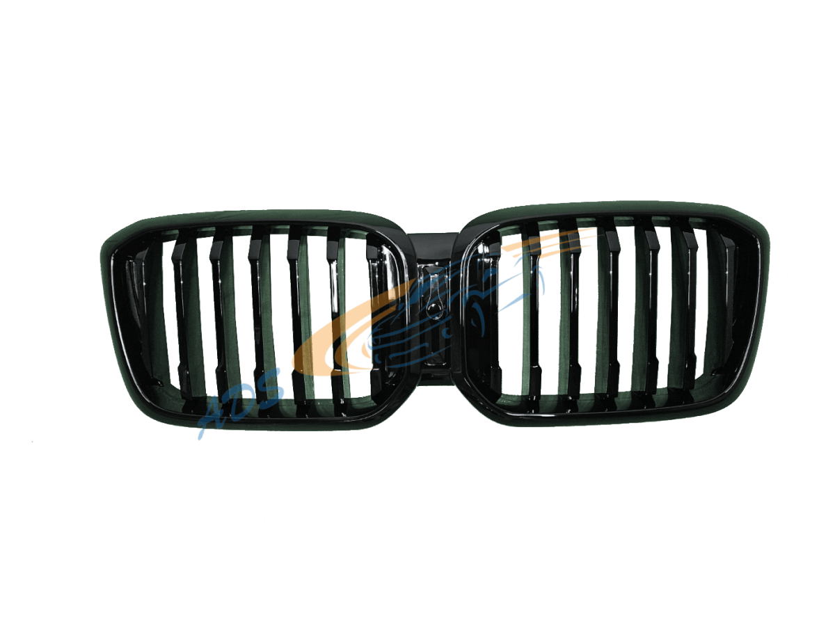 Dvigubos grotelės Juodos LCI BMW X3 G01 2022 - 2024
