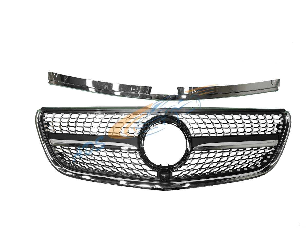 Grotelės Deimantinės Juoda Mercedes-Benz Vito W447 2019 - 2024