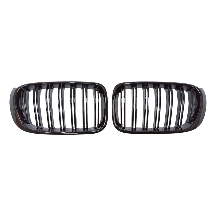 Grotelės Dvigubos Juoda BMW X3 F25 2014 - 2017