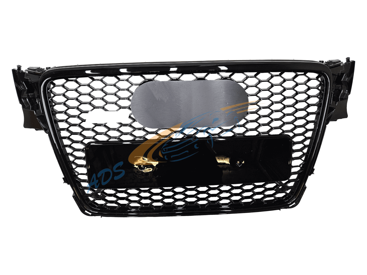 Grotelės RS4 Look Juoda Audi A4 B8 2008 - 2011