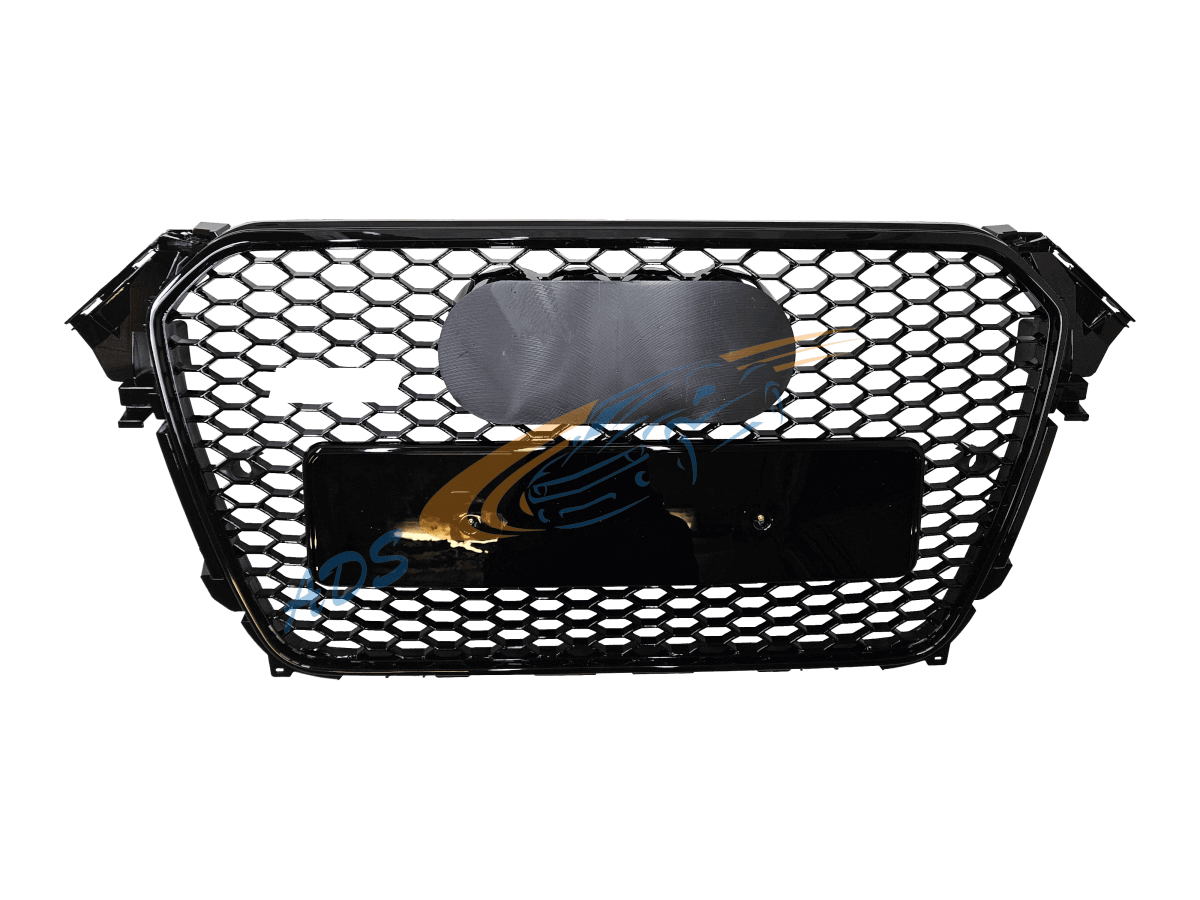 Grotelės RS4 Look Juoda Audi A4 B8 2012 - 2015
