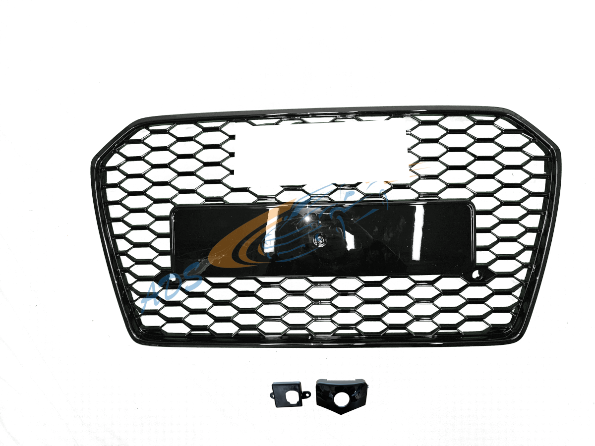 Grotelės RS6 Look Juoda Audi A6 C7 2014 - 2018