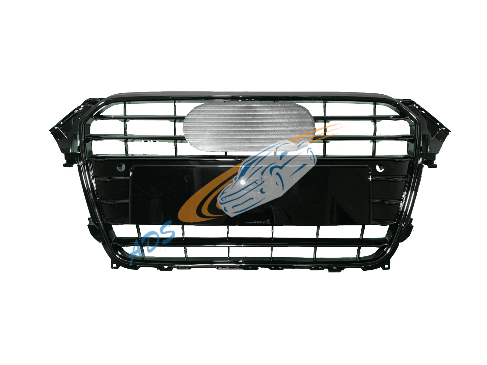 Grotelės S-Line Juoda Audi A4 B8 2012 - 2015
