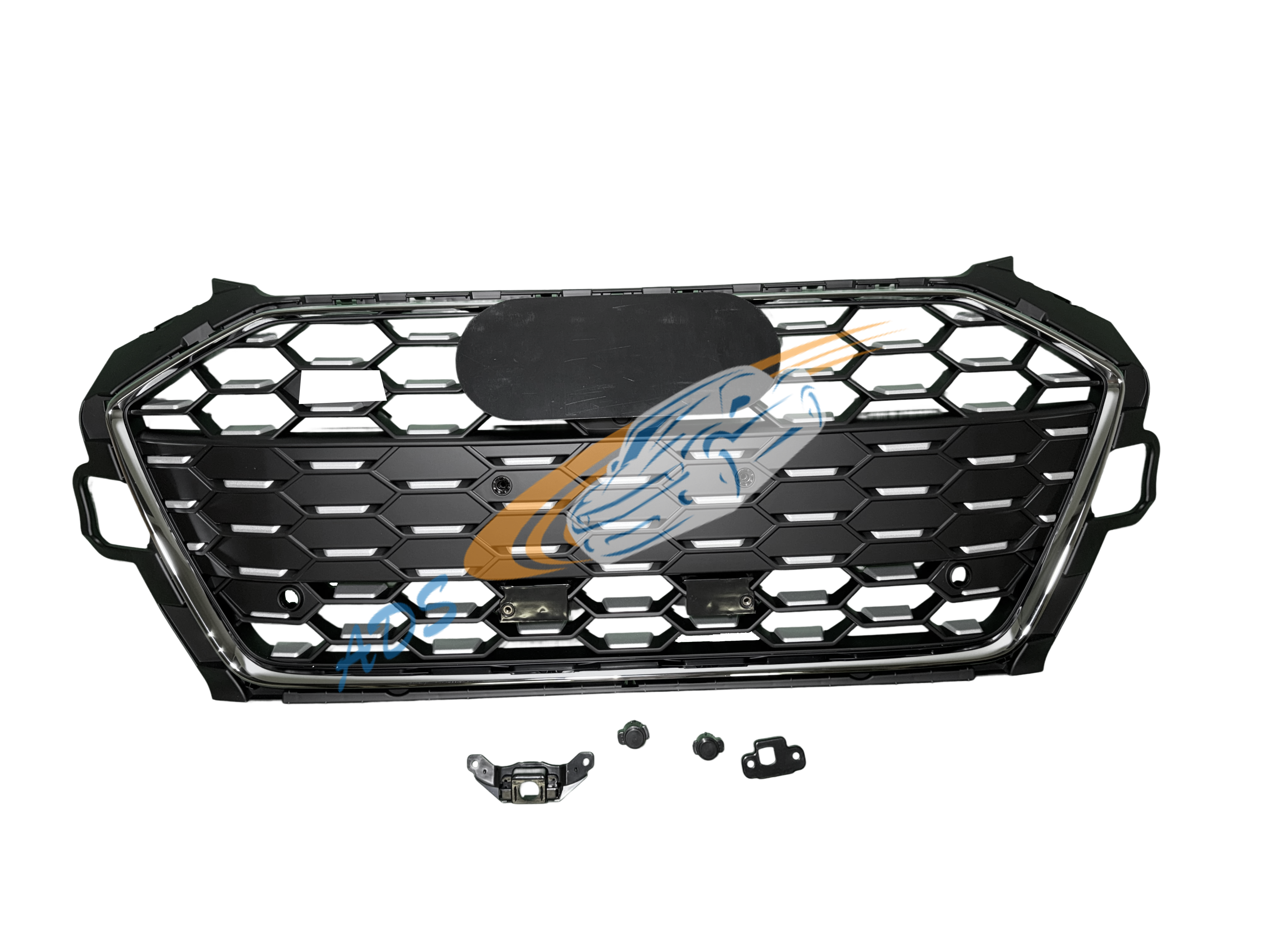 Grotelės S4 Look Chromas Audi A4 B9 2020 - 2024