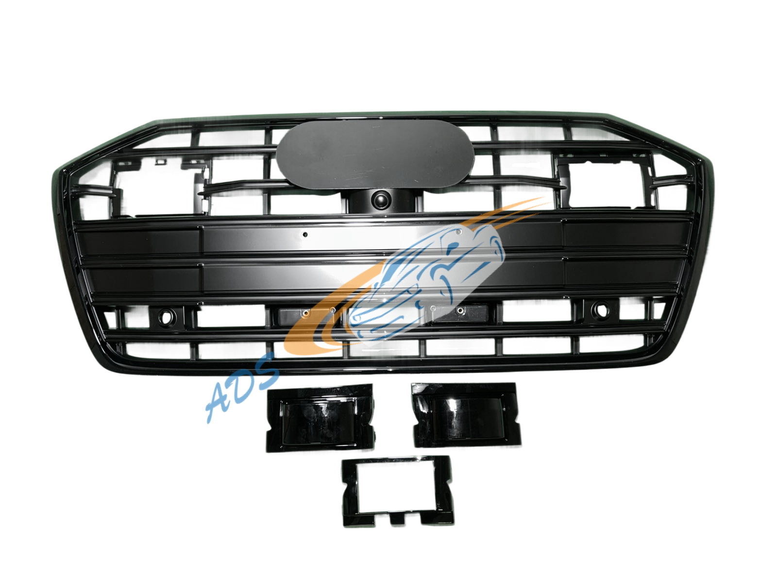 Grotelės S6 Look Juoda Audi A6 C8 2019 - 2024