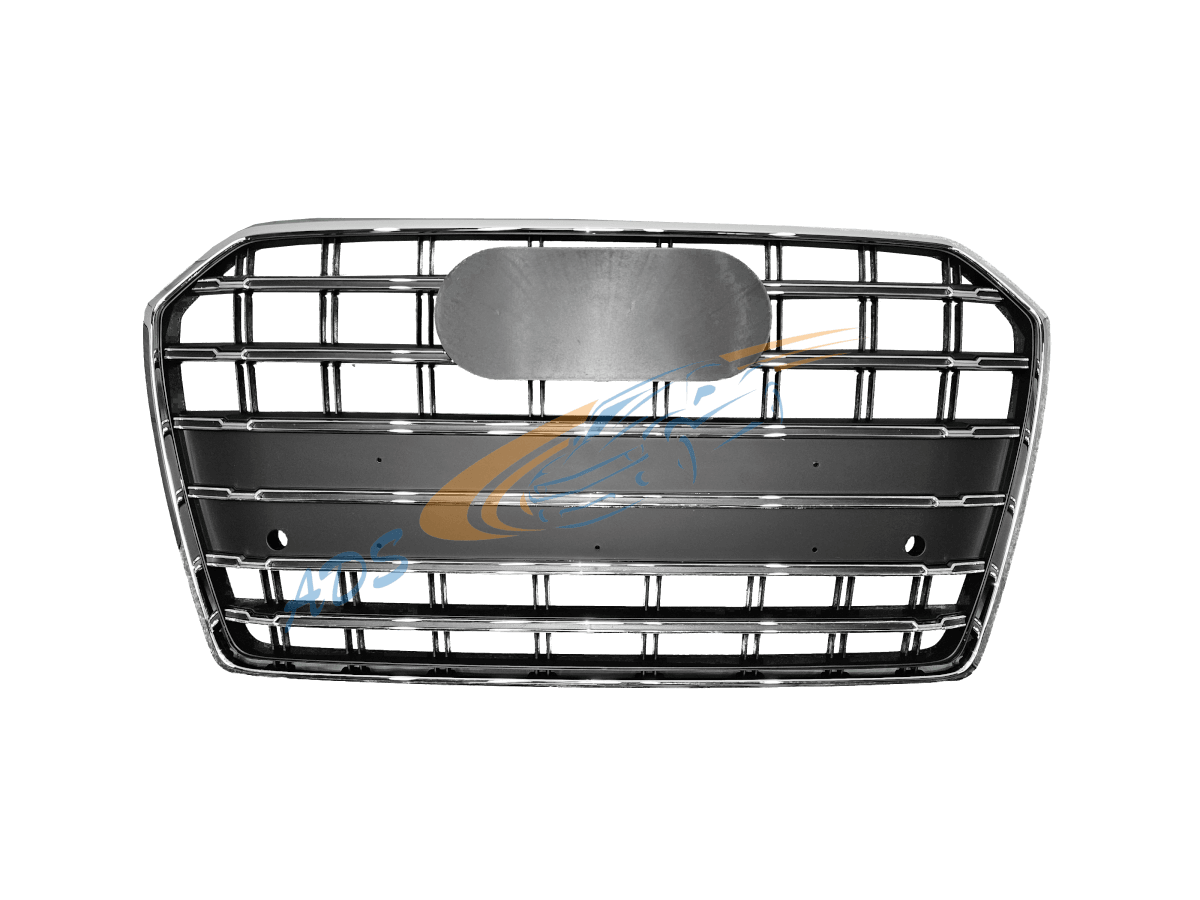 Grotelės S6 Look Chromas Matt Audi A6 C7 2014 - 2018