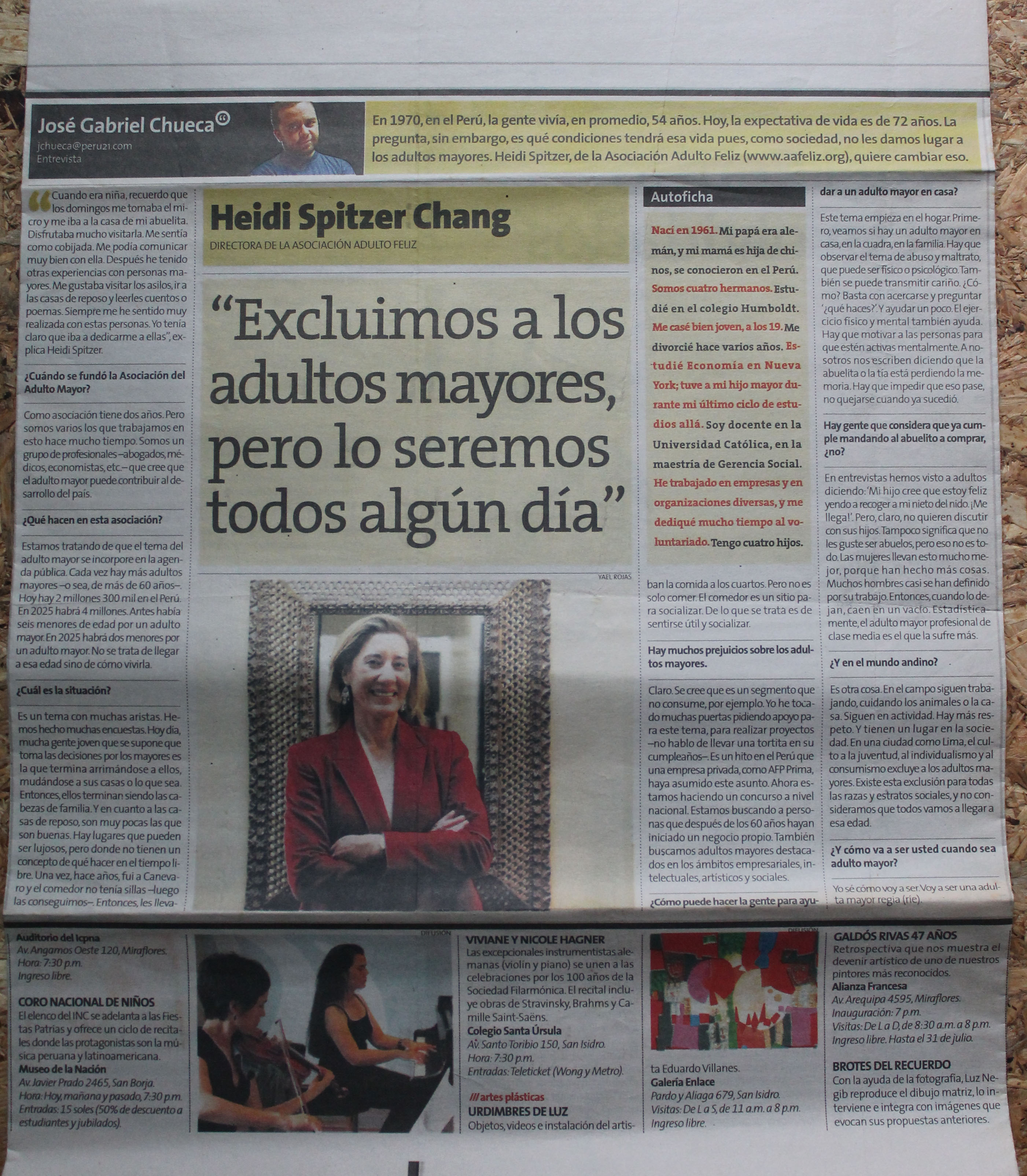 Excluímos a los adultos mayores pero lo seremos todos algún día | Peru21 2006