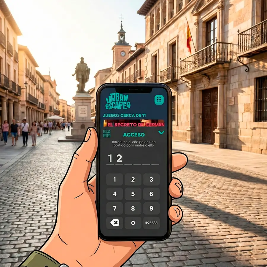 Introduce el código en la APP