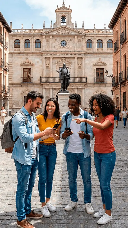 Business people in a fun team meeting