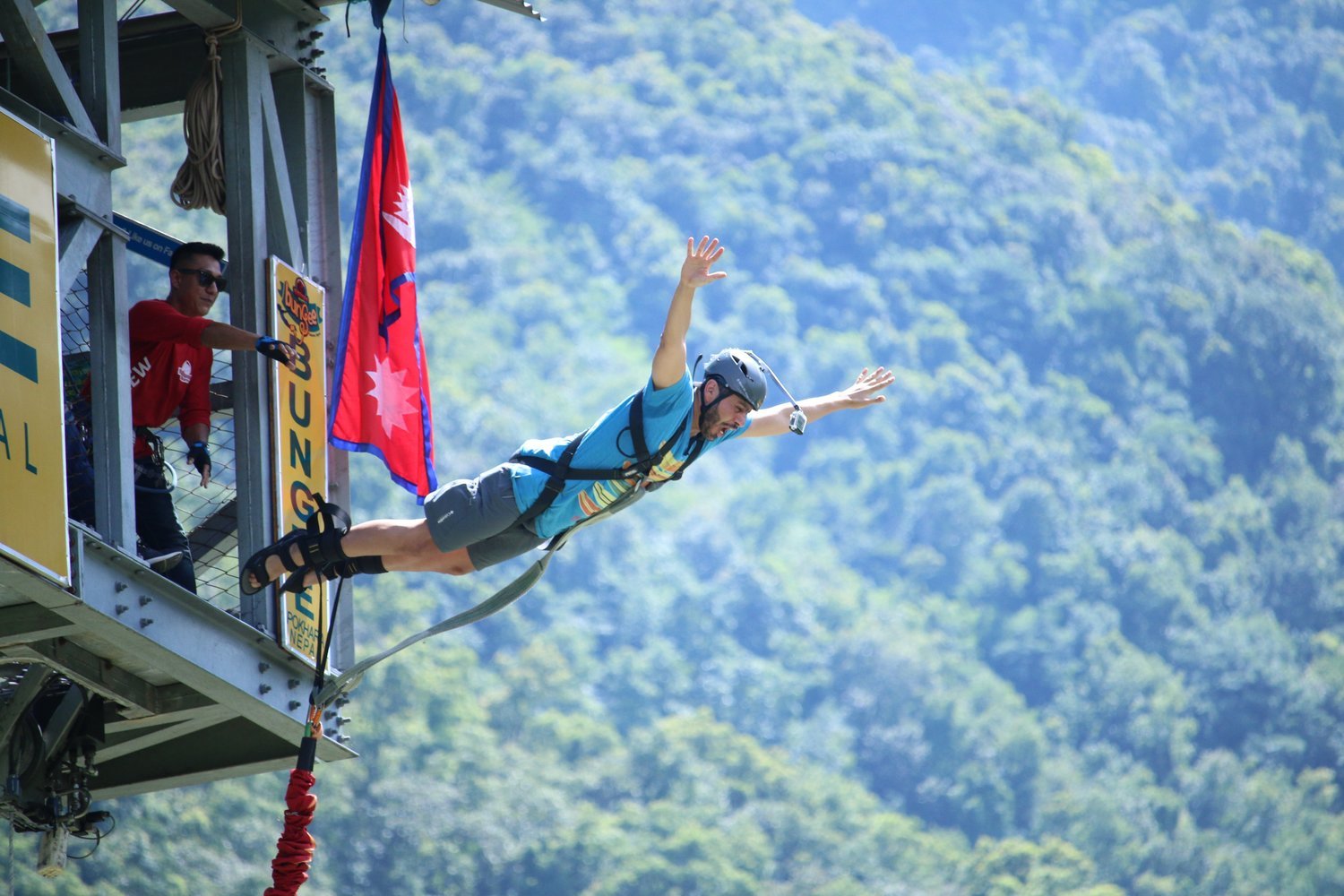 Bunjee Jumping in Nepal