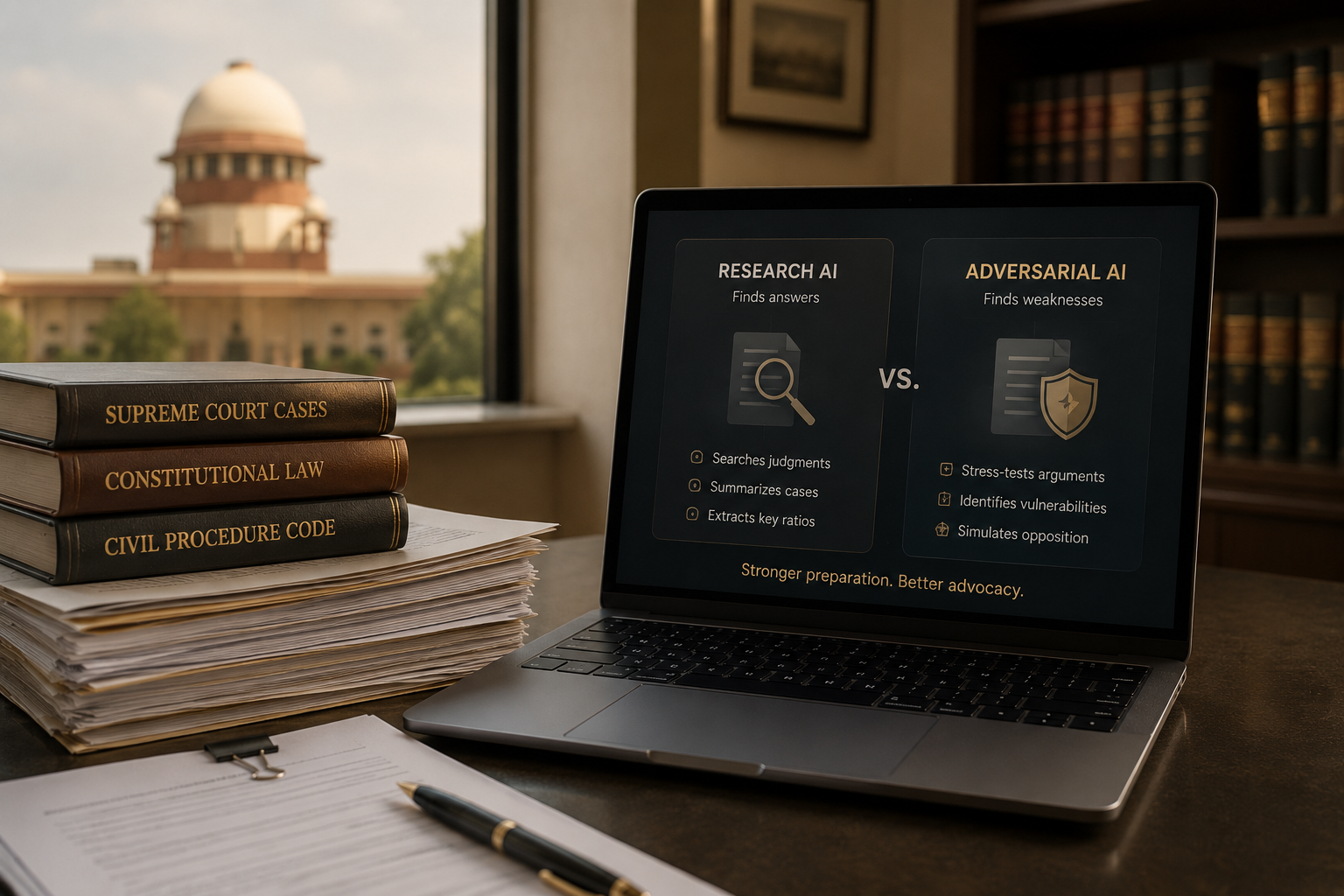 Why Indian Lawyers Need Adversarial AI, Not Just Research AI.