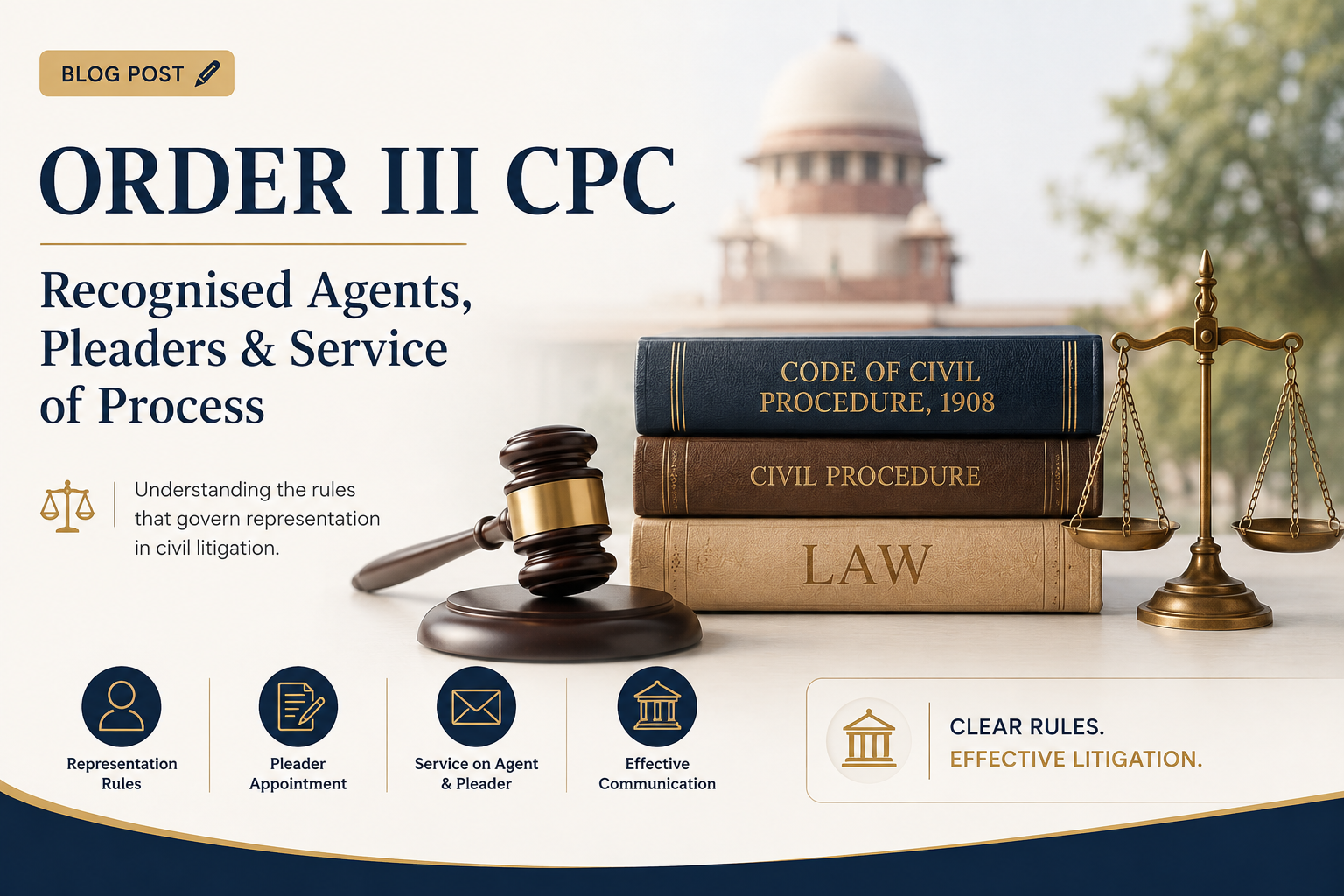 Order III CPC Explained: Recognised Agents, Pleaders and Service of Process