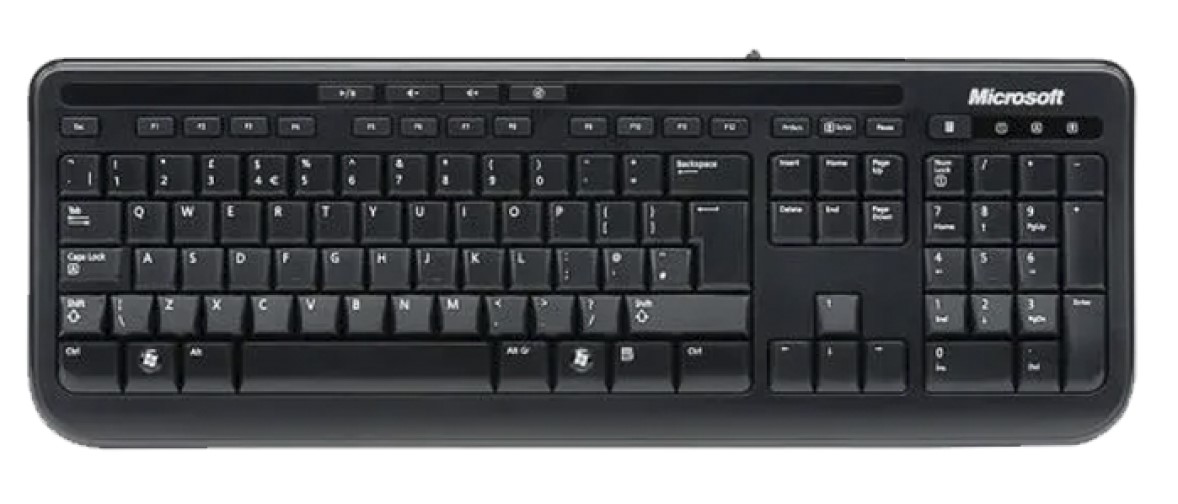 Teclado Microsoft Alámbrico Wired 600 USB Español N/P: ANB-00004 - PC Mania