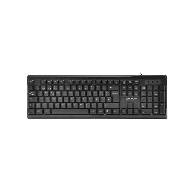 Teclado Unno Tekno USB Español Negro N/P: KB6701BK - PC Mania