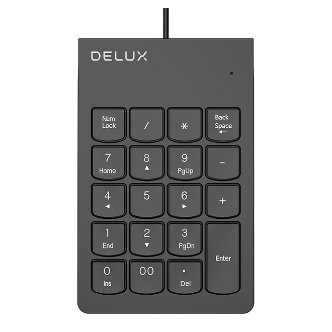 Teclado Numérico Delux Alámbrico USB K300S U - PC Mania