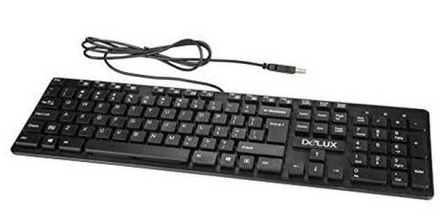 Teclado Multimedia Delux USB Español Negro KA150U - PC Mania