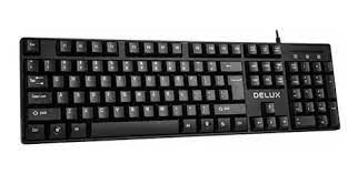 Teclado Delux  Office Style Español USB Negro N/P: K6005U - PC Mania