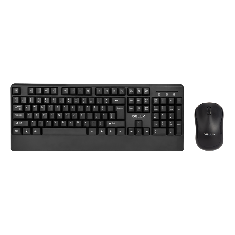 Teclado Mouse Delux Inalámbrico Español USB N/P: K6700G + M335GX - PC Mania