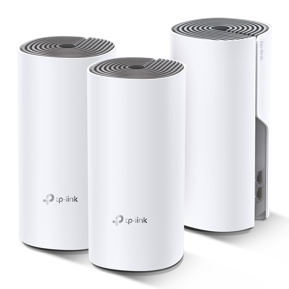Sistema WiFi en Malla Doble Banda 1200Mbps Mod. DECO E4 (3 PACK) - PC Mania