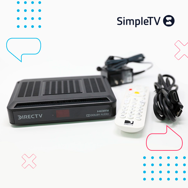 Kit de Decodificador Simpletv LH01 + Antena + LNB + 15mts. Cable + 2 Conectores - PC Mania