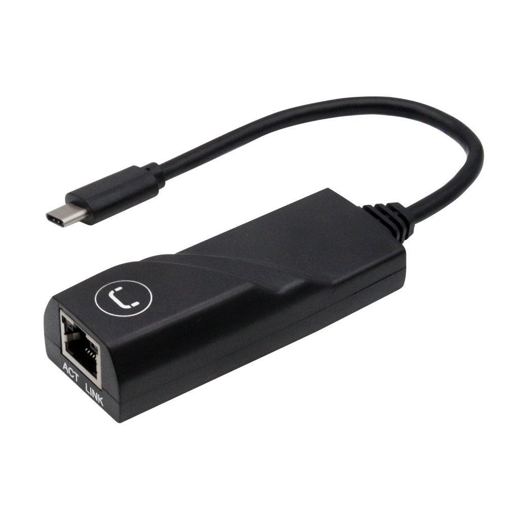 Adaptador Unno Tekno Tipo C a LAN Ethernet 1GBPS Conectividad N/P: AD3002BK - PC Mania