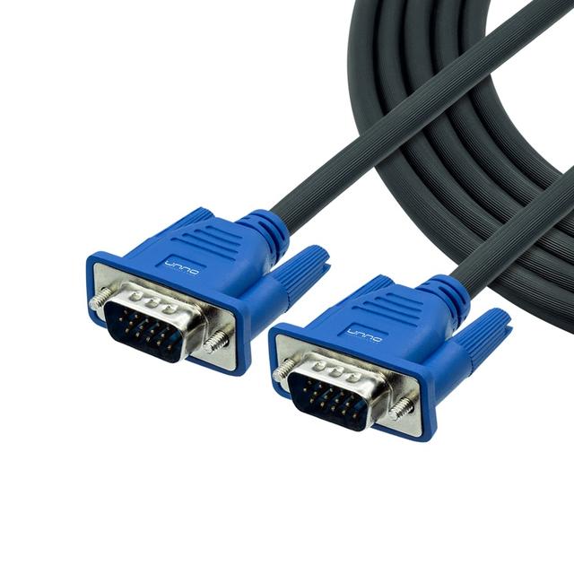 Cable VGA Unno Tekno 15 Pines 1,8Mts. MACHO-MACHO N/P: CB4016BK - PC Mania