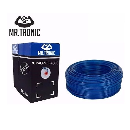 Cable UTP Cat 5e. Mr. Tronic Azul Mod. MTR-CAT5E - PC Mania