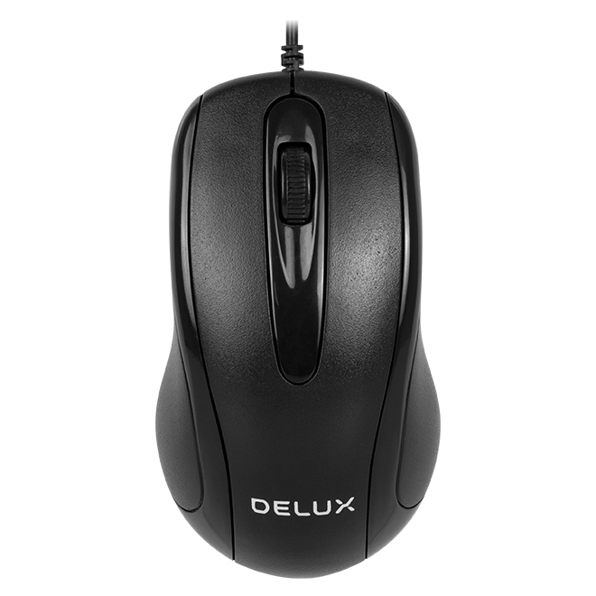 Mouse Óptico Delux Ergonómico USB Mod. M332BU - PC Mania
