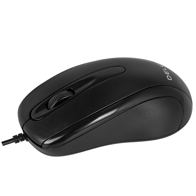 Mouse Óptico Delux Ergonómico USB Mod. M332BU - PC Mania