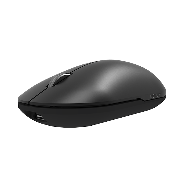 Mouse Óptico Delux Inalámbrico Recargable Mod. M399DB-BK - PC Mania