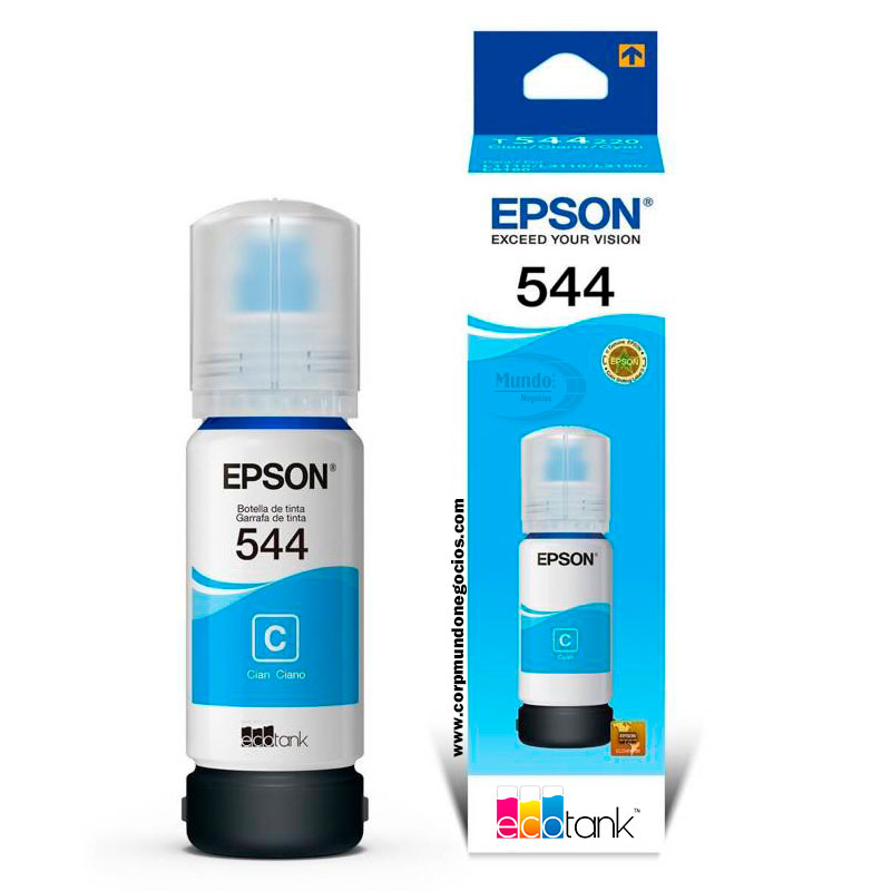 Botella de Tinta Cian Epson N/P: T544220-AL Original - PC Mania