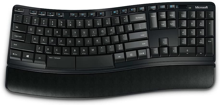 Teclado Microsoft Inalámbrico Sculpt Comfort USB Ingles N/P: V5S-00001 - PC Mania