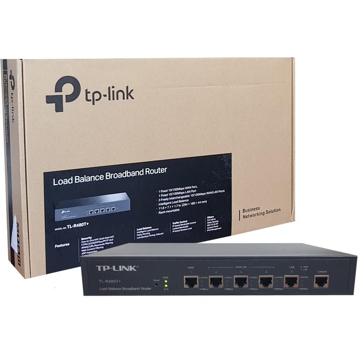 Router Balanceador de Carga TP-Link 4 WAN, TL-R480T+ - PC Mania