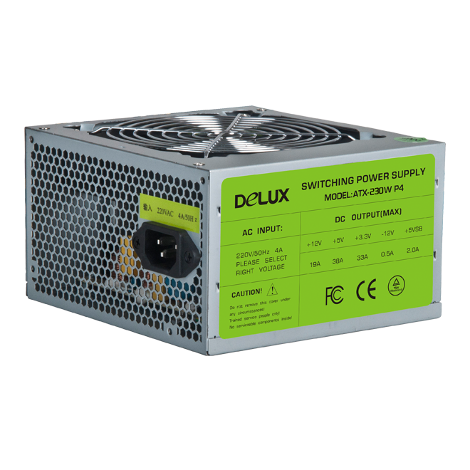 Fuente de Poder ATX Delux 600W 20+4 Pines N/P: DLS-23D - PC Mania