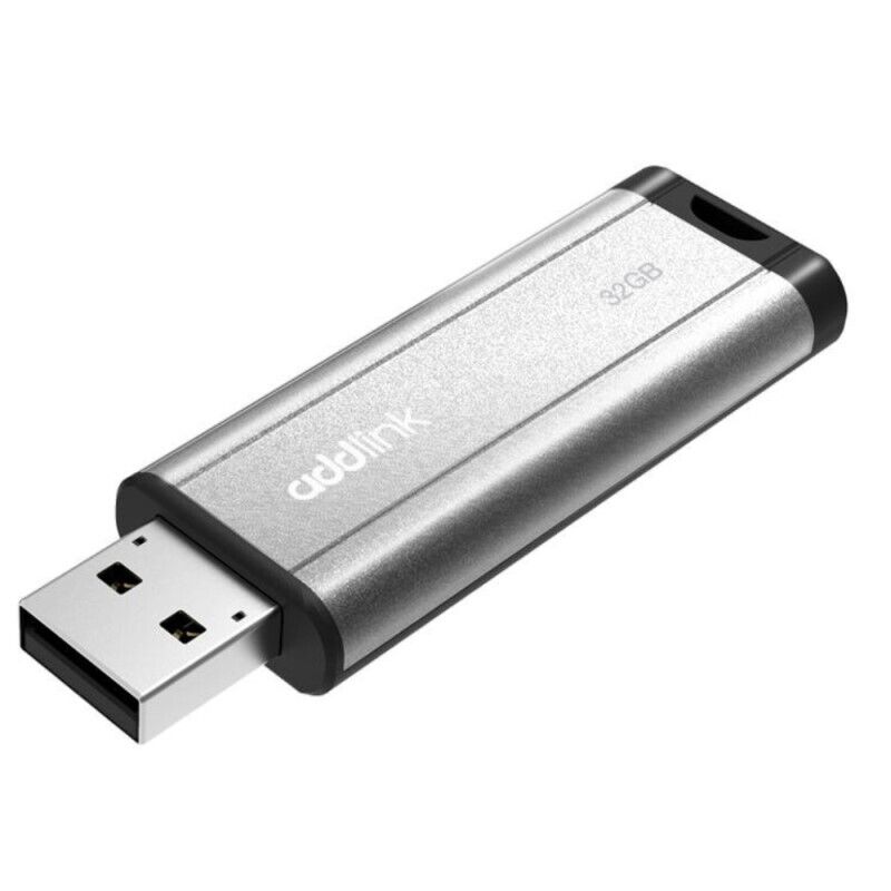 Pen Drive Addlink U25 32GB USB 2.0 Plateado N/P: AD32GBU25S2 - PC Mania