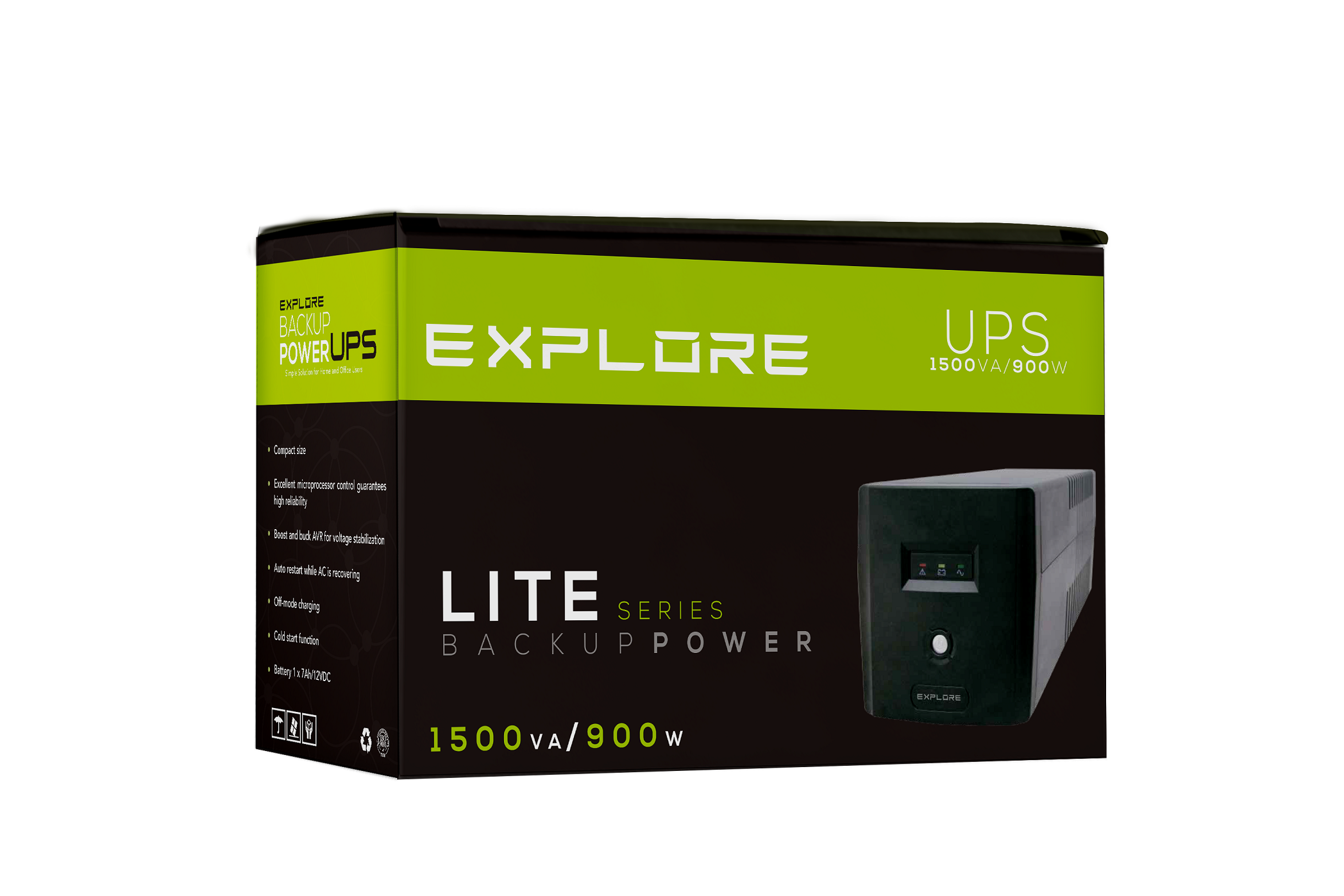 UPS 1500VA/900W Explore Lite 8 Tomas Mod. XL1500 - PC Mania