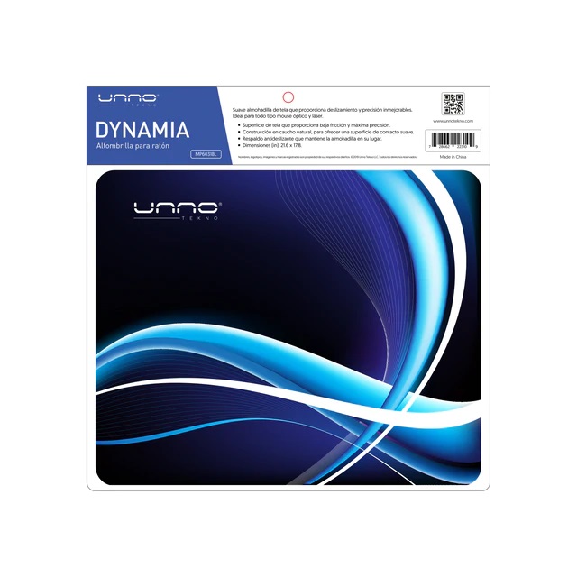 Mouse Pad Unno Tekno Dynamia Color Azul N/P: MP6031BL - PC Mania