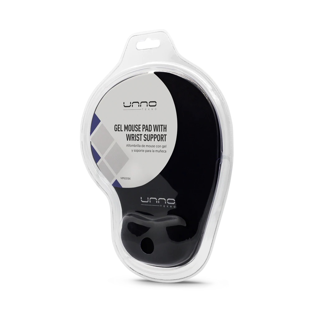 Mouse Pad Unno Tekno Gel Ergonómico N/P: MP6001BK - PC Mania