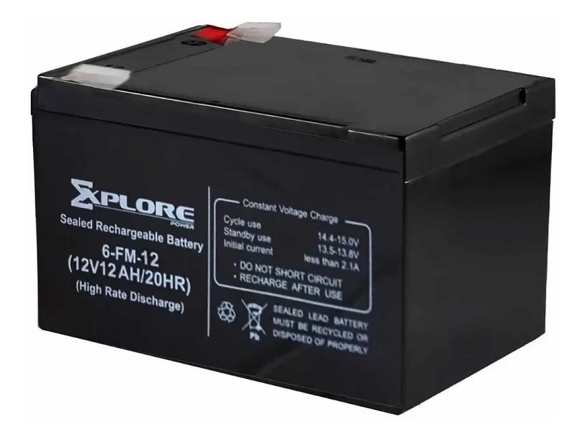 Batería Explore 12V / 12Ah Mod. 6-FM-12 - PC Mania