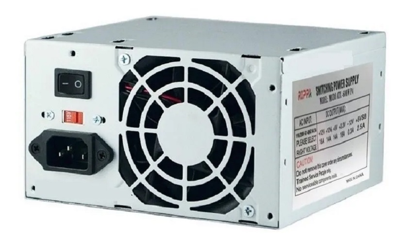 Fuente de Poder ATX 2.2 RIPPA 600W 20+4 Mod. 13GE-DT02 - PC Mania